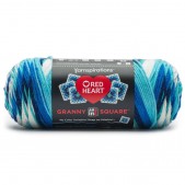 Red Heart All In One Granny Square Frigid