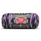 Red Heart All In One Granny Square Grape Granny