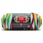 Red Heart All In One Granny Square Green Scream