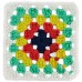 Red Heart All In One Granny Square Green Scream