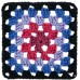 Red Heart All In One Granny Square Hyper Violet