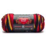 Red Heart All In One Granny Square Moody Cherry