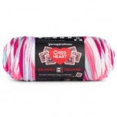 Red Heart All In One Granny Square Pink Punch
