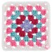 Red Heart All In One Granny Square Pink Punch