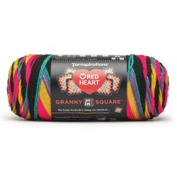 Red Heart All In One Granny Square Rad Party