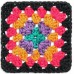 Red Heart All In One Granny Square Rad Party
