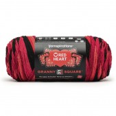 Red Heart All In One Granny Square Ruby Red