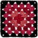 Red Heart All In One Granny Square Ruby Red