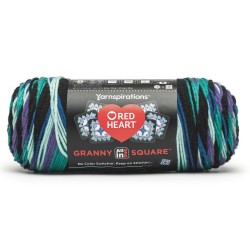 Red Heart All In One Granny Square Totally Teal