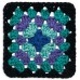Red Heart All In One Granny Square Totally Teal