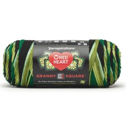 Red Heart All In One Granny Square Verdant Vine
