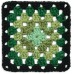 Red Heart All In One Granny Square Verdant Vine