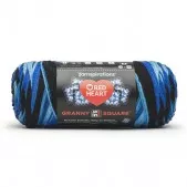 Red Heart All In One Granny Square Blue Beacon