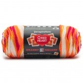 Red Heart All In One Granny Square Citrus Twist
