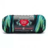 Red Heart All In One Granny Square Cyber Leaf