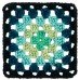 Red Heart All In One Granny Square Cyber Leaf