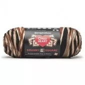 Red Heart All In One Granny Square Espresso
