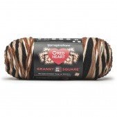 Red Heart All In One Granny Square Espresso
