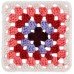Red Heart All In One Granny Square Hot Stuff