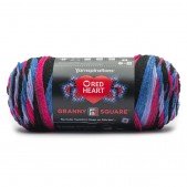 Red Heart All In One Granny Square Hyper Violet