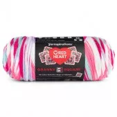 Red Heart All In One Granny Square Pink Punch