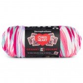 Red Heart All In One Granny Square Pink Punch