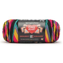 Red Heart All In One Granny Square Rad Party