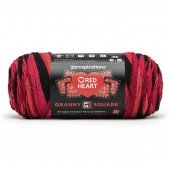 Red Heart All In One Granny Square Ruby Red