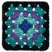 Red Heart All In One Granny Square Totally Teal
