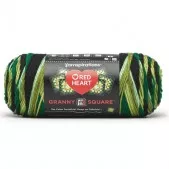 Red Heart All In One Granny Square Verdant Vine