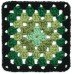 Red Heart All In One Granny Square Verdant Vine
