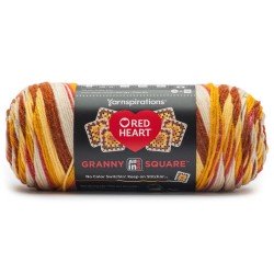 Red Heart All In One Granny Square Warm Wheat