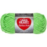 Red Heart Reflective Neon Green