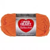 Red Heart Reflective Neon Orange