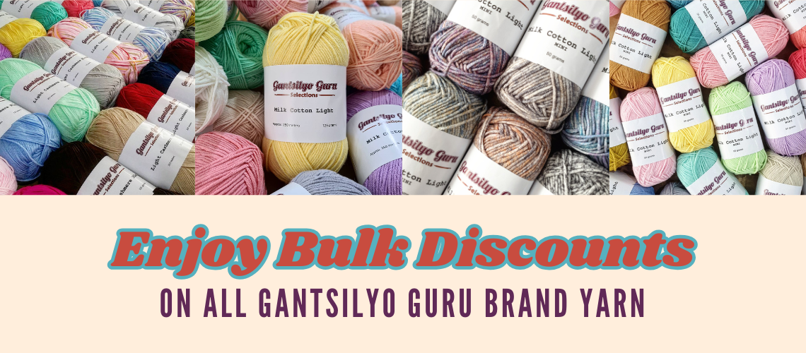 Enjoy Bulk Discounts On All Gantsilyo Guru Brand Yarn